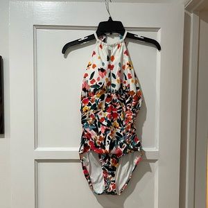 NWT GORGEOUS FLORAL BATHING SUIT